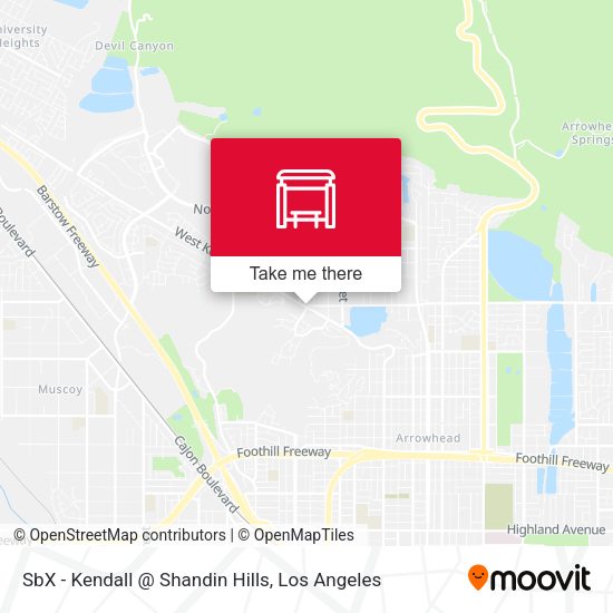SbX - Kendall @ Shandin Hills map