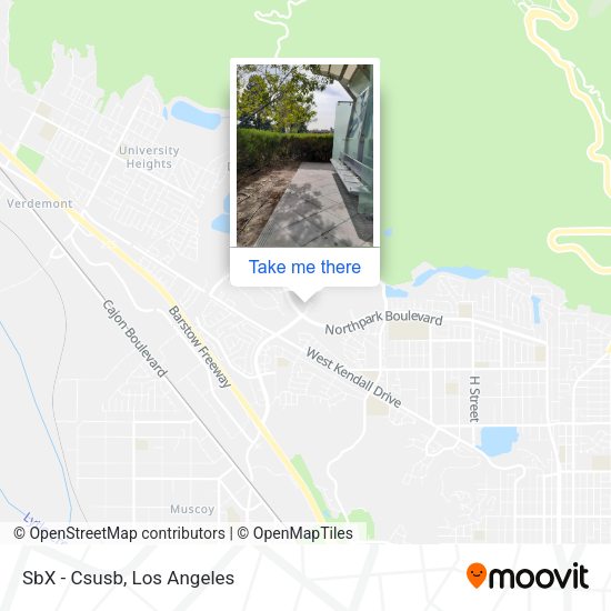Mapa de SbX - Csusb
