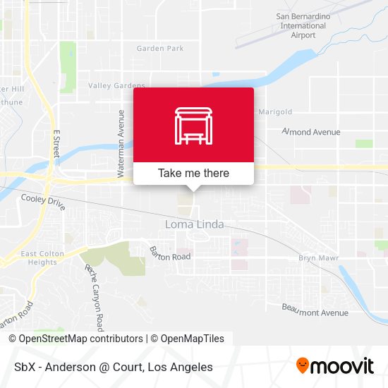 SbX - Anderson @ Court map