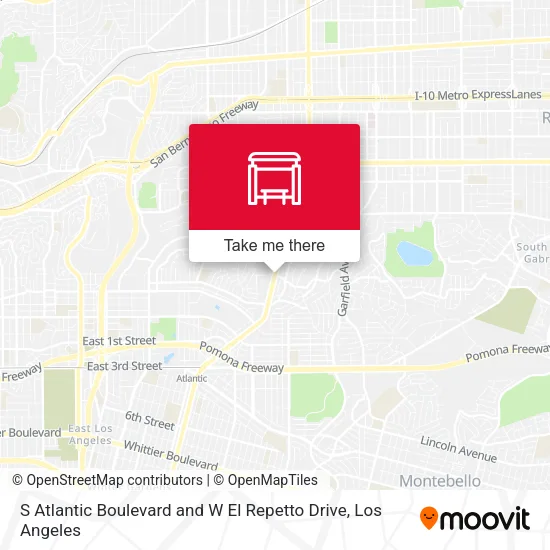 S Atlantic Boulevard and W El Repetto Drive map