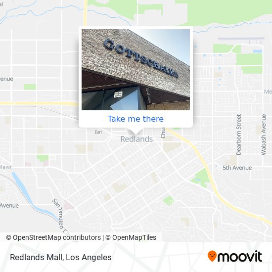 Redlands Mall map