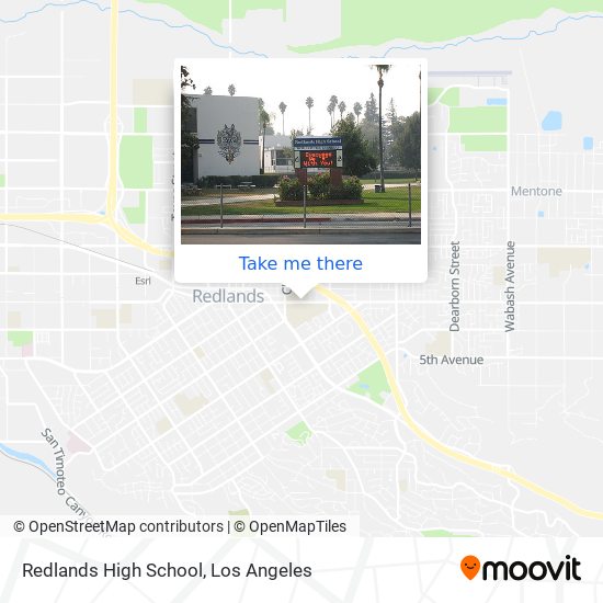 Redlands High School map