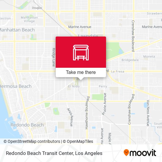 Redondo Beach Transit Center map