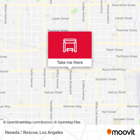 Reseda / Roscoe map