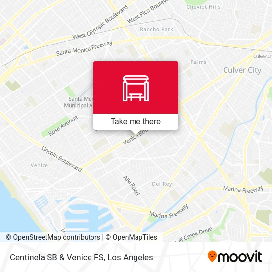 Centinela SB & Venice FS map