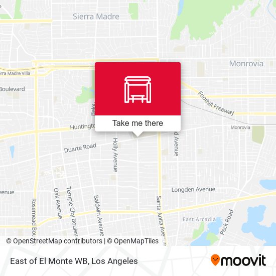 East of El Monte WB map