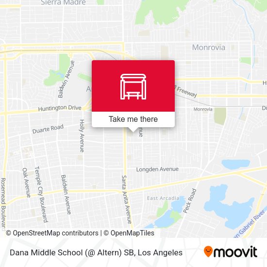 Dana Middle School (@ Altern) SB map