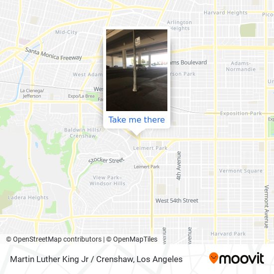 Martin Luther King Jr / Crenshaw map