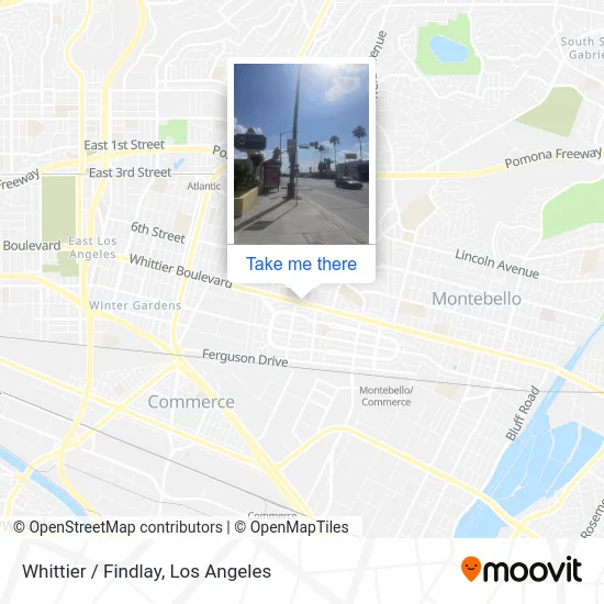 Whittier / Findlay map