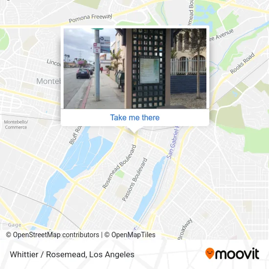 Whittier / Rosemead map