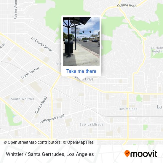 Mapa de Whittier / Santa Gertrudes