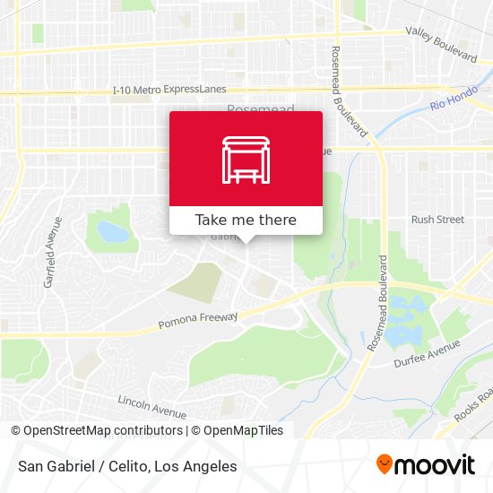 San Gabriel / Celito map