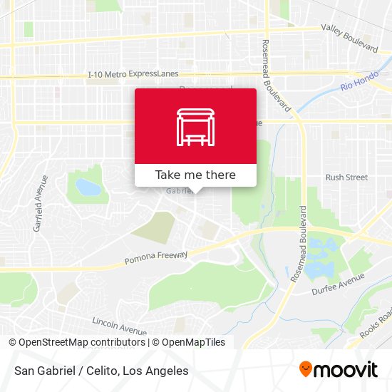San Gabriel / Celito map