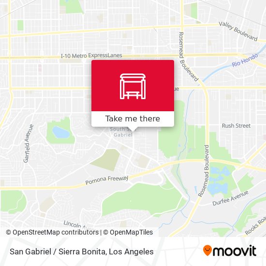 San Gabriel / Sierra Bonita map