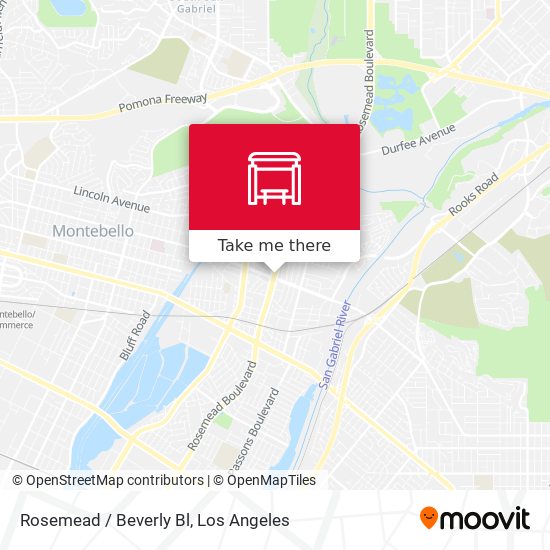 Rosemead / Beverly Bl map