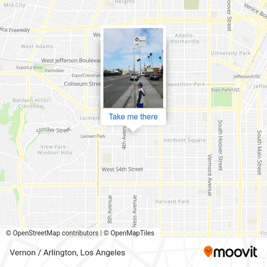 Vernon / Arlington map