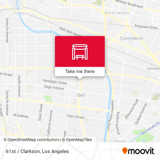 61st / Clarkson map