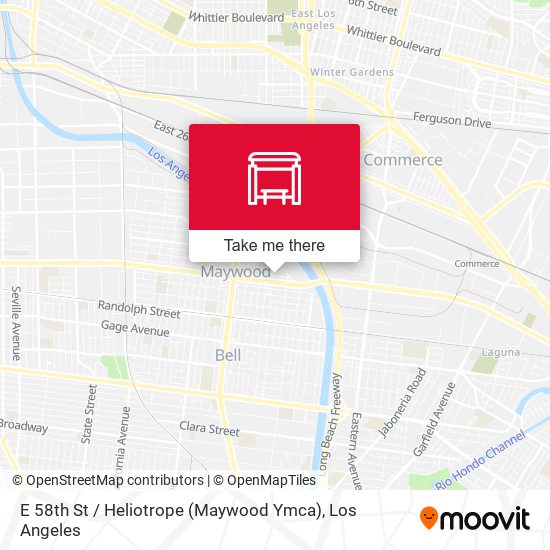 Mapa de E 58th St / Heliotrope (Maywood Ymca)