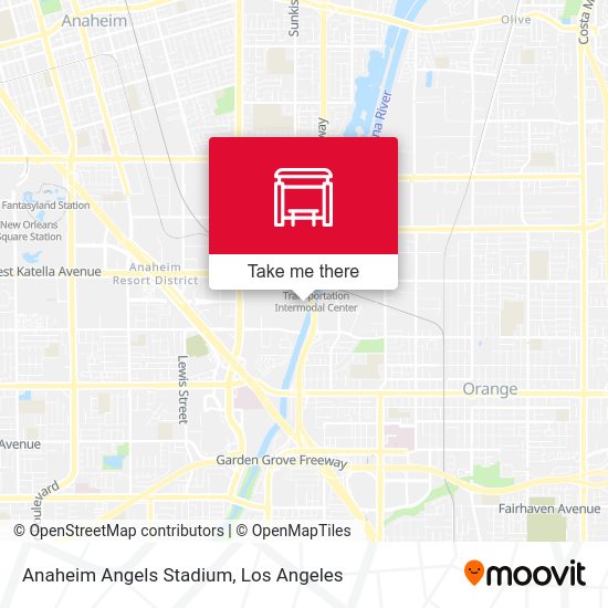 Anaheim Angels Stadium map