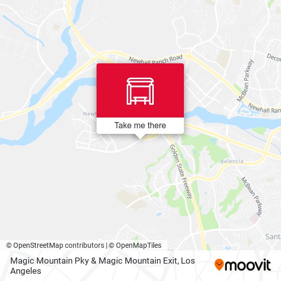 Mapa de Magic Mountain Pky & Magic Mountain Exit