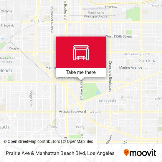 Mapa de Prairie Ave & Manhattan Beach Blvd