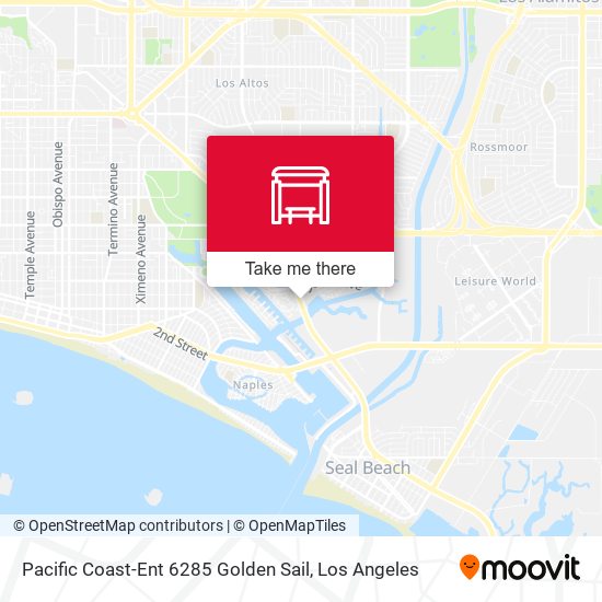 Pacific Coast-Ent 6285 Golden Sail map
