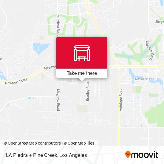 LA Piedra + Pine Creek map