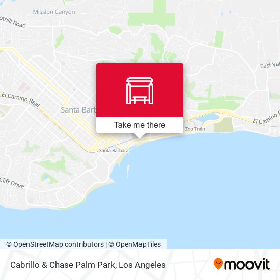 Cabrillo & Chase Palm Park map
