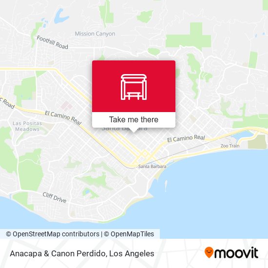 Anacapa & Canon Perdido map
