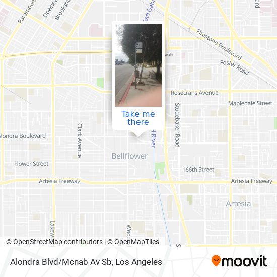 Mapa de Alondra Blvd/Mcnab Av Sb