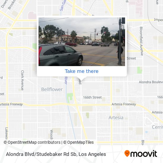 Alondra Blvd/Studebaker Rd Sb map