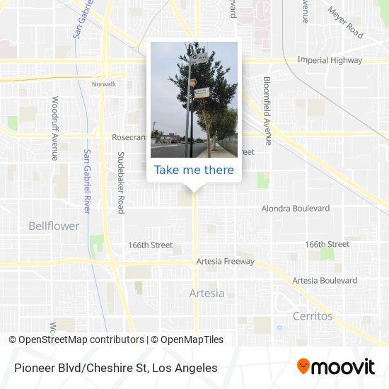 Pioneer Blvd/Cheshire St map