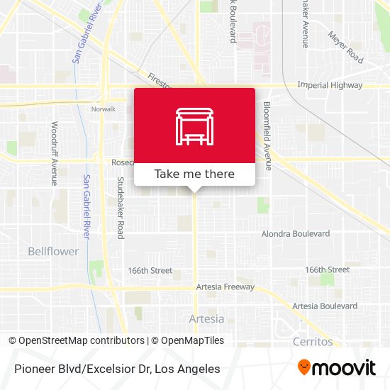Mapa de Pioneer Blvd/Excelsior Dr