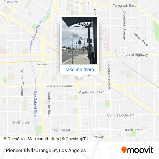 Pioneer Blvd/Orange St map