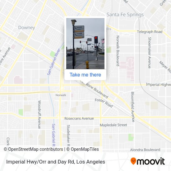 Imperial Hwy/Orr and Day Rd map