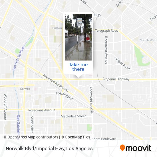 Norwalk Blvd/Imperial Hwy map