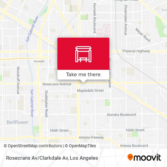 Rosecrans Av/Clarkdale Av map