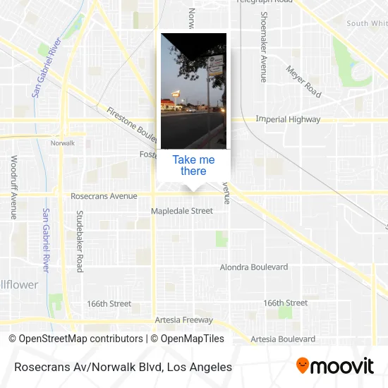 Mapa de Rosecrans Av/Norwalk Blvd