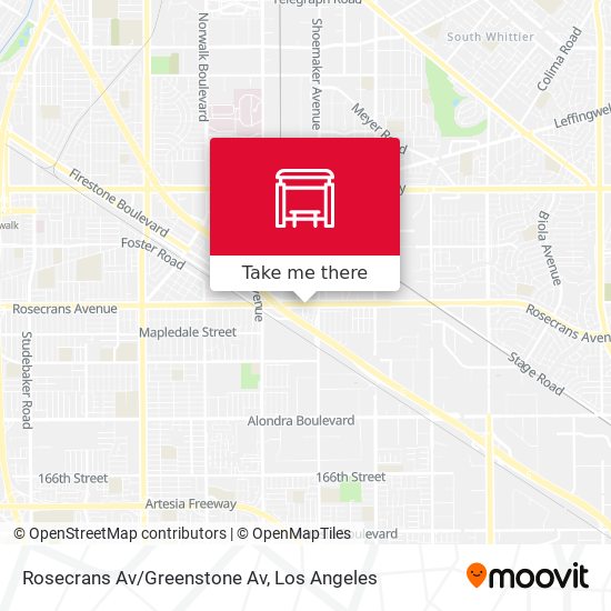 Rosecrans Av/Greenstone Av map