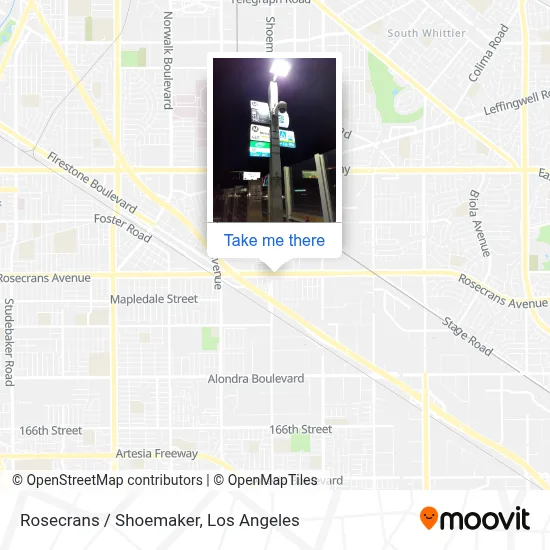 Rosecrans / Shoemaker map