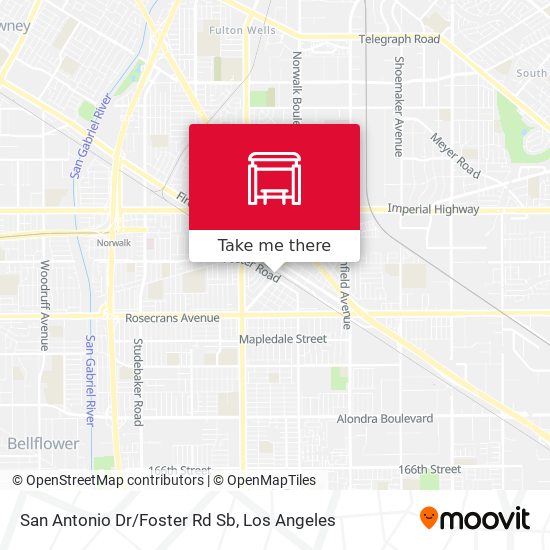 Mapa de San Antonio Dr/Foster Rd Sb