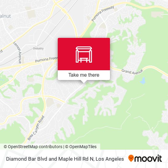 Diamond Bar Blvd and Maple Hill Rd N map
