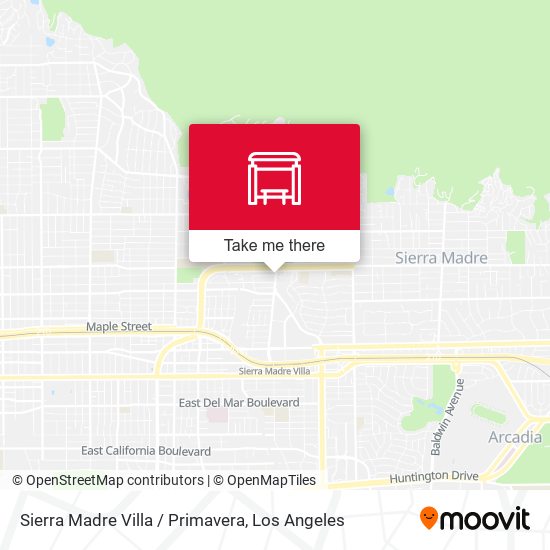 Sierra Madre Villa / Primavera map