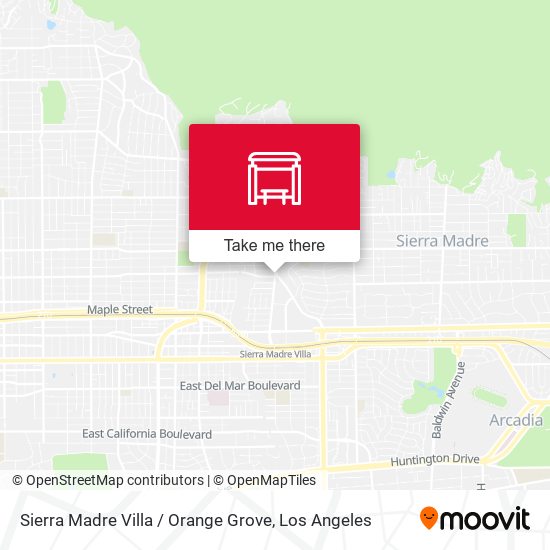 Mapa de Sierra Madre Villa / Orange Grove