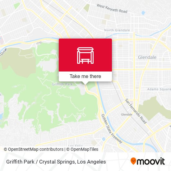 Mapa de Griffith Park / Crystal Springs