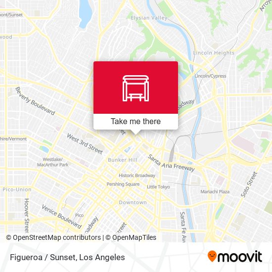 Mapa de Figueroa / Sunset
