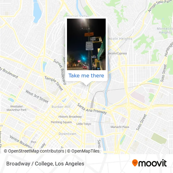Broadway / College map