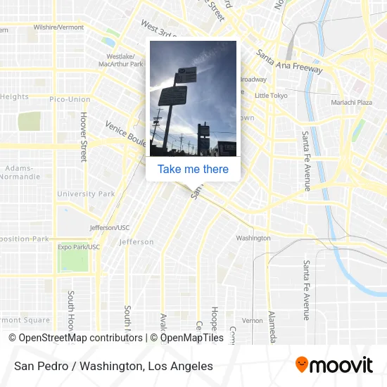 San Pedro / Washington map