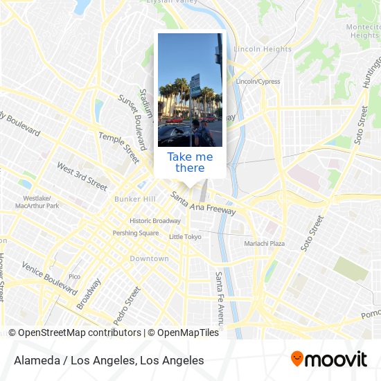 Mapa de Alameda / Los Angeles