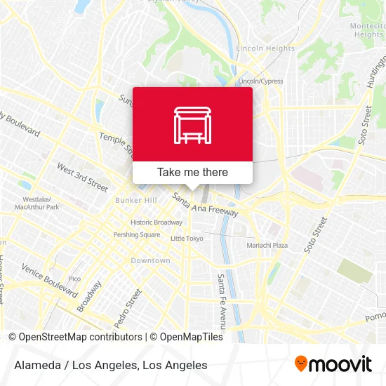 Alameda / Los Angeles map